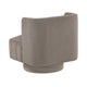 Joya Swivel Accent Chair | Barrel Wingback | Channeled Taupe Gray Polyester