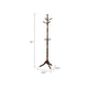 Moy 3 Tier Coat Rack w 10 Hooks | 72" Dark Brown Solid Wood