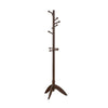 Pon 7 Tier Coat Rack w 11 Hooks and Tripod Base | 70" Dark Brown