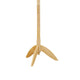 Pon 7 Tier Coat Rack w 11 Hooks and Tripod Base | 70" Natural Brown