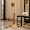 Pon 7 Tier Coat Rack w 11 Hooks and Tripod Base | 70" Natural Brown