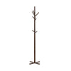 Jema 3 Tier Coat Rack | 9 Hanging Hooks | 70" Dark Brown Solid Wood