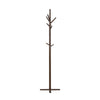 Jema 3 Tier Coat Rack | 9 Hanging Hooks | 70" Dark Brown Solid Wood