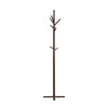 Jema 3 Tier Coat Rack | 9 Hanging Hooks | 70" Dark Brown Solid Wood