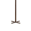 Jema 3 Tier Coat Rack | 9 Hanging Hooks | 70" Dark Brown Solid Wood