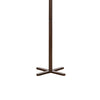 Jema 3 Tier Coat Rack | 9 Hanging Hooks | 70" Dark Brown Solid Wood