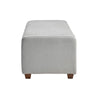 Doa Storage Bench | Channel Tufted | Gray Boucle Upholstery 50"