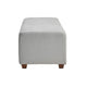 Doa Storage Bench | Channel Tufted | Gray Boucle Upholstery 50"