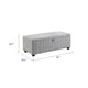 Doa Storage Bench | Channel Tufted | Gray Boucle Upholstery 50"