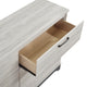 Wly Wide Dresser | 6 Drawers w Black Handles | White Oak & Gray