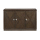 Lecy Sideboard Buffet Console | 56" | 3 Cabinets w Adjustable Shelves | Dark Brown