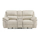 Tony Power Reclining Loveseat w Center Console | USB Ports | Sand Brown