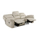 Tony Manual Reclining Sofa | Plush Sand Brown Microfiber & Foam
