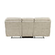 Tony Manual Reclining Sofa | Plush Sand Brown Microfiber & Foam