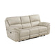 Tony Power Reclining Sofa w USB Ports | Sand Brown Microfiber & Foam