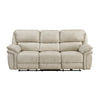 Tony Power Reclining Sofa w USB Ports | Sand Brown Microfiber & Foam