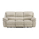 Tony Power Reclining Sofa w USB Ports | Sand Brown Microfiber & Foam