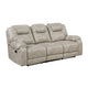 Lily Manual Reclining Sofa | Polished Pewter Gray Microfiber & Foam