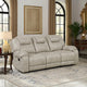 Lily Manual Reclining Sofa | Polished Pewter Gray Microfiber & Foam