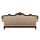 Hesar Sofa | 5 Pillows | Vintage Style Chenille Tufted | Cherry Brown Wood Frame
