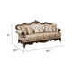 Hesar Sofa | 5 Pillows | Vintage Style Chenille Tufted | Cherry Brown Wood Frame