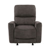 Ray Rocker Manual Reclining Chair | Chocolate Brown Polished Microfiber