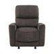 Ray Rocker Manual Reclining Chair | Chocolate Brown Polished Microfiber