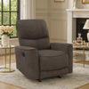 Ray Rocker Manual Reclining Chair | Chocolate Brown Polished Microfiber
