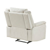 Nez Manual Reclining Chair | Contrast Edges | Beige Polished Microfiber