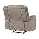 Nez Manual Reclining Chair | Contrast Edges | Dove Gray Microfiber