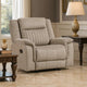 Nez Manual Reclining Chair | Contrast Edges | Dove Gray Microfiber