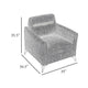 Teli Sofa Armchair | Light Tan Brown Microfiber | Black Metal Legs