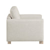 Lny Sofa Armchair | Beige Polyester Natural Brown Frame & Legs