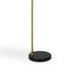 Kemy Floor Lamp w Pivoting Shade | Marble Base | Black & Gold | 62"
