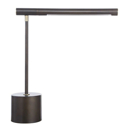 Lra Desk Lamp | Rotating Arm | LED Light System | Dark Bronze 17"
