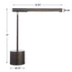 Lra Desk Lamp | Rotating Arm | LED Light System | Dark Bronze 17"