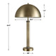 Jesy Modern Table Lamp with Dome Metal Shade | 27" Antique Brass