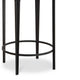 Pery Accent Table | 16" Round Mirrored Top | Matte Black Frame