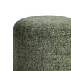 Jety Accent Ottoman | 17" Forest Green Chenille | Brass Iron Base
