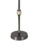 Acy Accent Table | 9" Metal Top | Round Travertine Insert | Dark Bronze