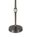Acy Accent Table | 9" Metal Top | Round Travertine Insert | Dark Bronze