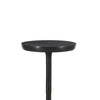 Mey Accent Table | 12" Round Flat Top | Dark Brown Aluminium Base