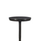 Mey Accent Table | 12" Round Flat Top | Dark Brown Aluminium Base
