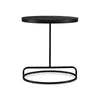 Weny Accent Table | 21" Oval Top | Black Aluminium & Iron Base