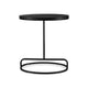 Weny Accent Table | 21" Oval Top | Black Aluminium & Iron Base