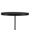 Weny Accent Table | 21" Oval Top | Black Aluminium & Iron Base