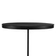 Weny Accent Table | 21" Oval Top | Black Aluminium & Iron Base