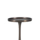 Teo Accent Table | 10" Round Top | Ribbed Bronze Iron Central Pole
