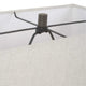 Horse Sculpture Table Lamp | Beige Linen Shade | 29" Black Iron