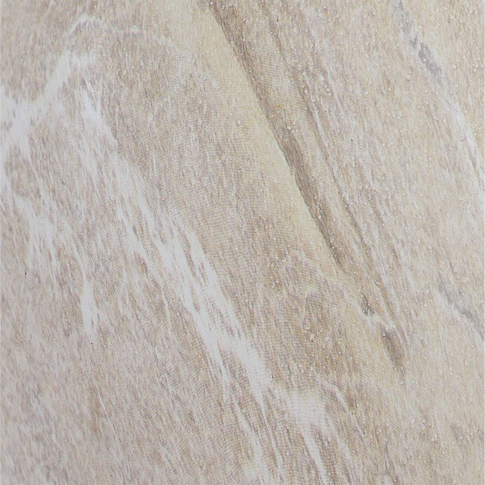 Table Lamp | Water Marble Ceramic & White Linen Shade | 17"